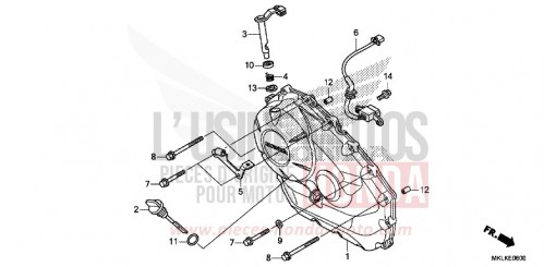 COPERCHIO CARTER MOTORE DESTRO (NC750SA) NC750SAK di 2019